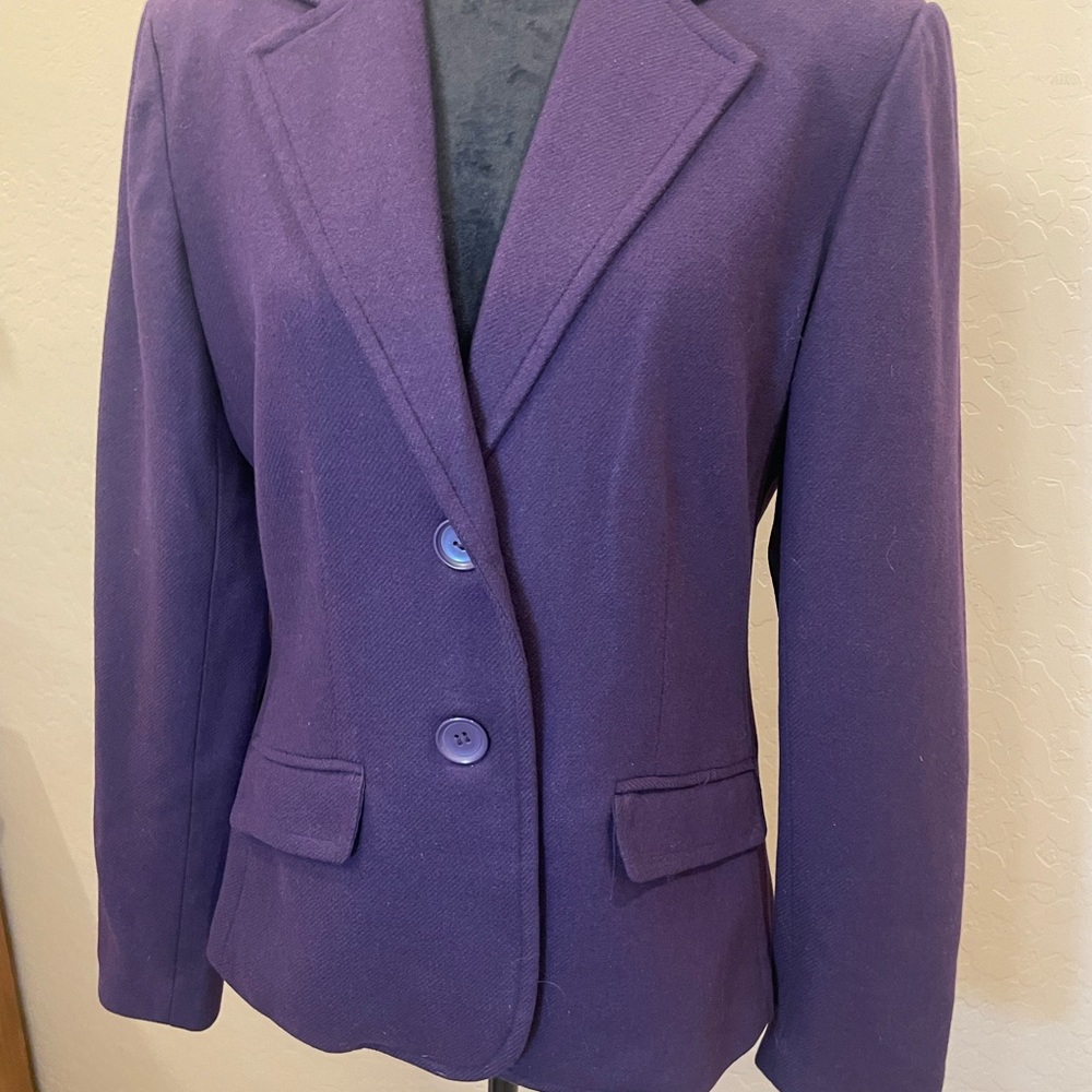 New York & Company Deep Purple Blazer